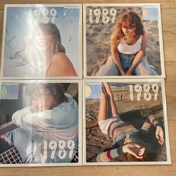 Taylor Swift 1989 Vinyl Set of 4 with Film Strip Display Shelves - Picture 7 of 16